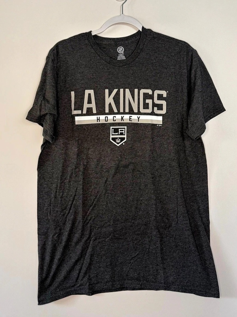 NHL LA Kings Hockey Graphic T-Shirt Black - Sz. L